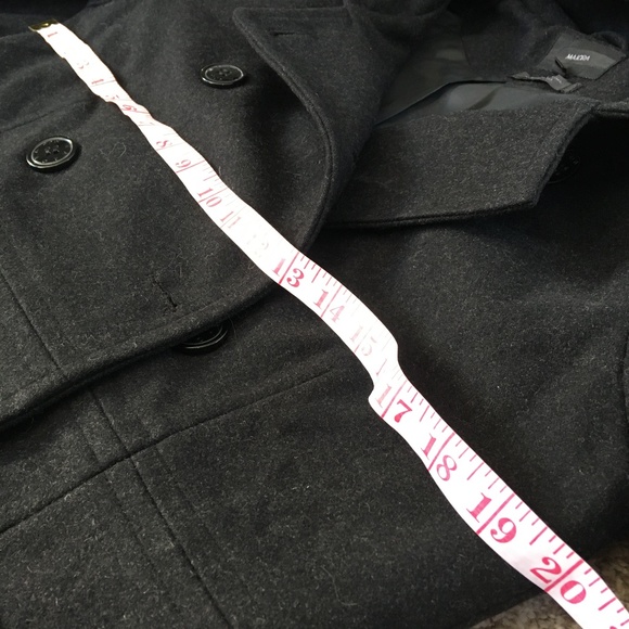 Wool Blend Hooded Pea Coat - Picture 4 of 7